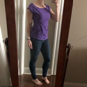 NY&co faux wrap shirt